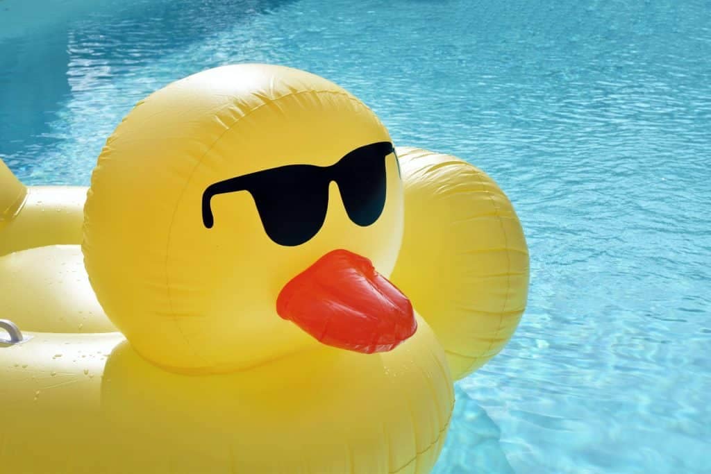 Rubber duck pool float